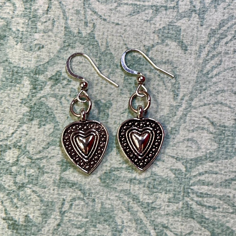 Handmade pair of Heart Shaped earrings. Brand New!!